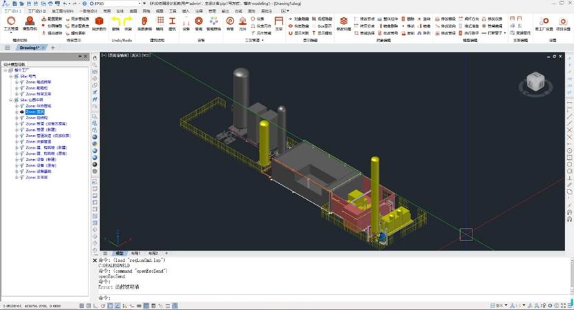 使用尊龙凯时人生就是搏CAD+EP3D绘图工作界面