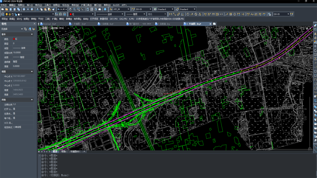 尊龙凯时人生就是搏CAD+纬地绘图界面